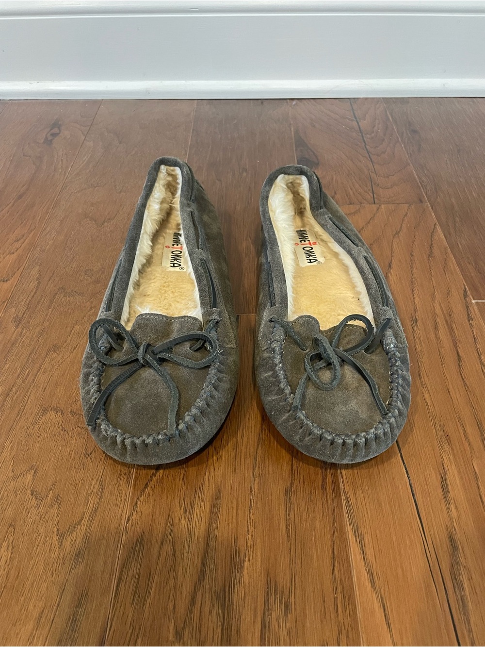 Minnetonka Gray House Shoes